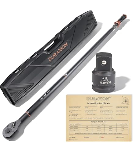 VANPO 3/4-inch Drive Click Torque Wrench, 200-1000 Ft-Lb/271-1355
